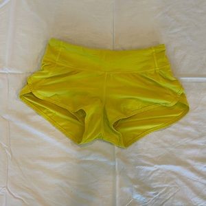 Lululemon speed up low rise short.